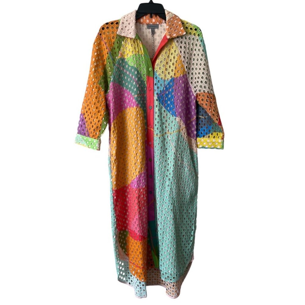 NWT Anthropologie Conditions Apply Long Sleeves Dozaria Shirt Dress Topper XS - Picture 3 of 12